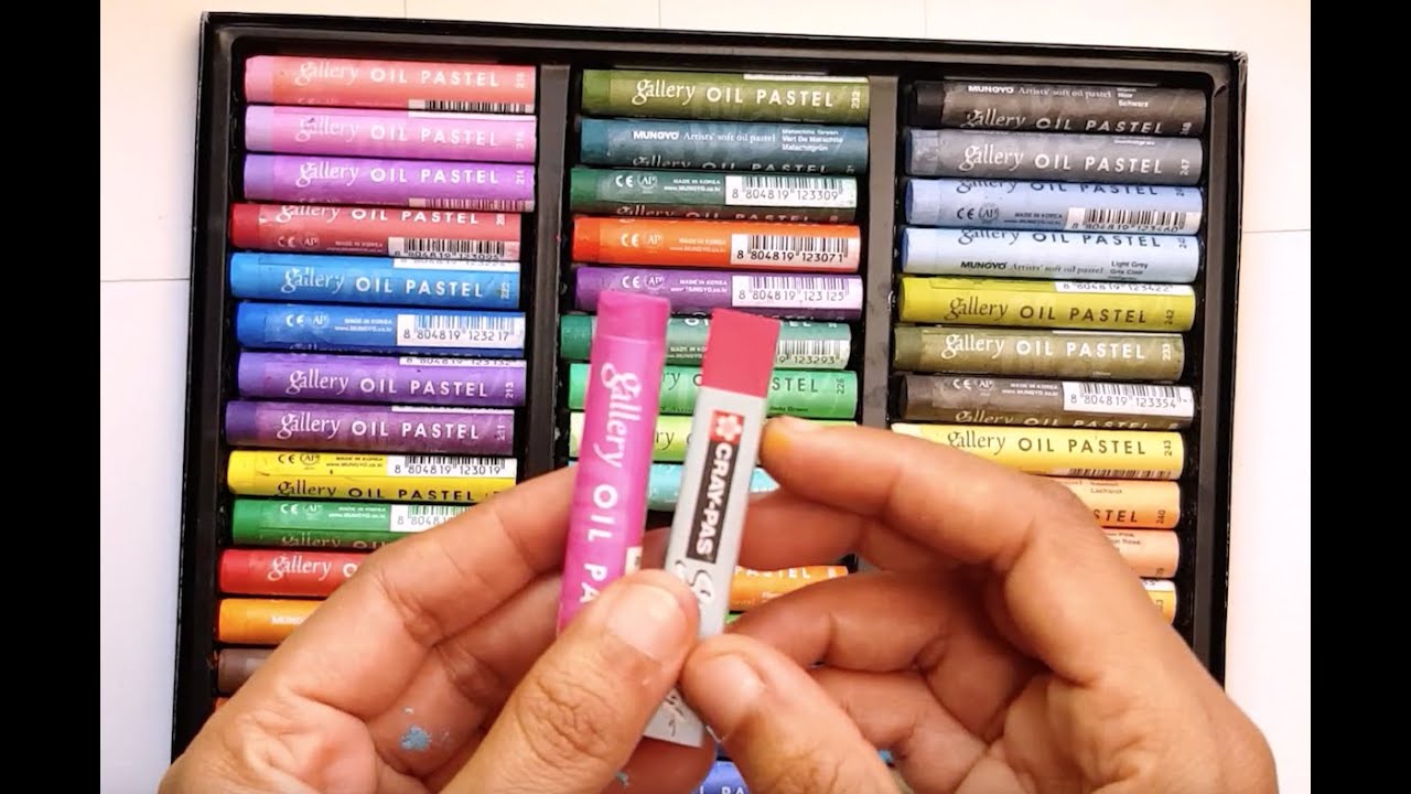 Oil pastel comparison: Mungyo Gallery vs Cray-Pas Specialist oil pastels