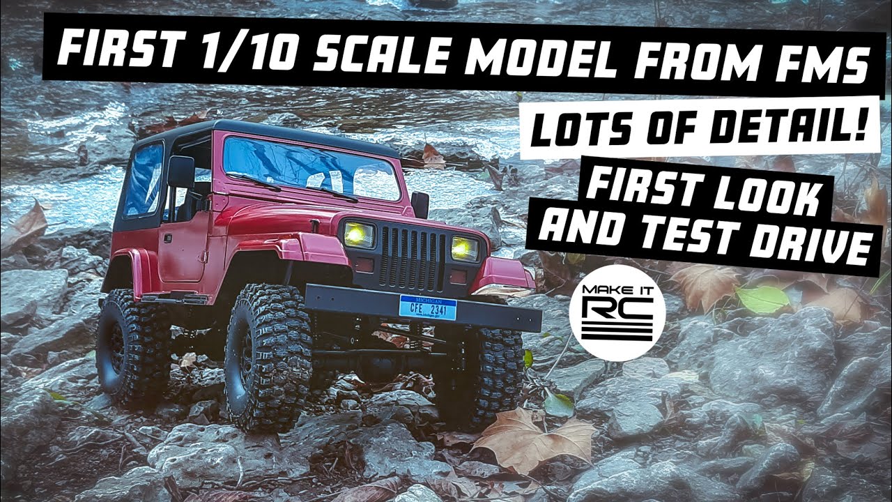 First Look at the 1/10 Scale FMS RocHobby Mashigan RTR Crawler 🏁 Unboxing/Review/Test Drive