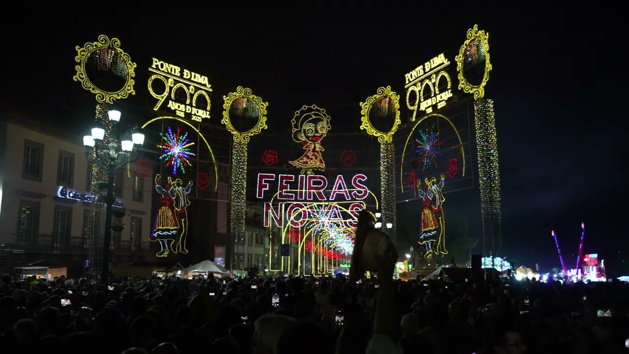 ESPETACULAR ABERTURA DA ILUMINA&Ccedil;&Atilde;O DECORATIVA DAS FEIRAS NOVAS 2025.
