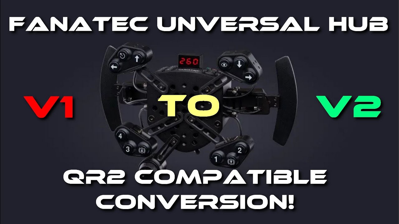 Fanatec Universal Hub V1 to QR2 Quick Release Compatible MOD