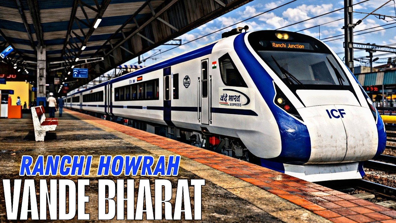 20898/Ranchi - Howrah Vande Bharat Express राँची - हावड़ा वंदे भारत एक्सप्रेस Ecor C-3 / Msts Live 🔴