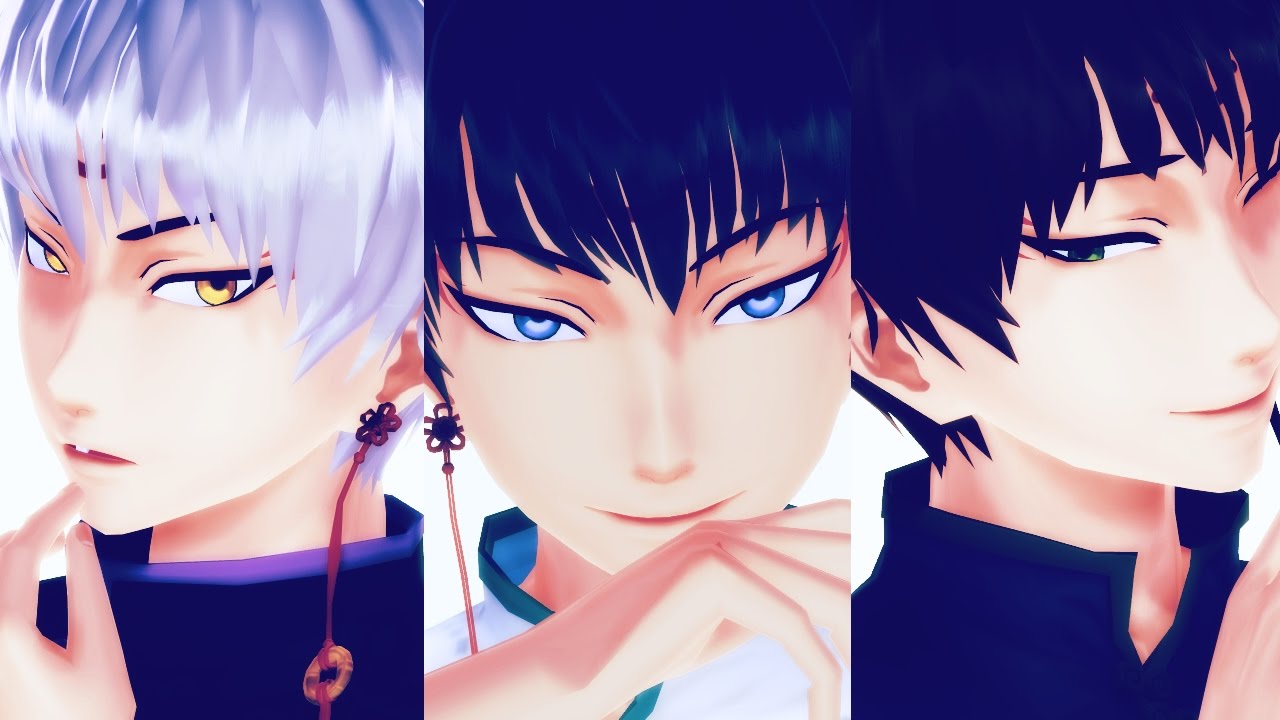 【MMD鬼徹】WAVE【白澤様と銀髪くんと】