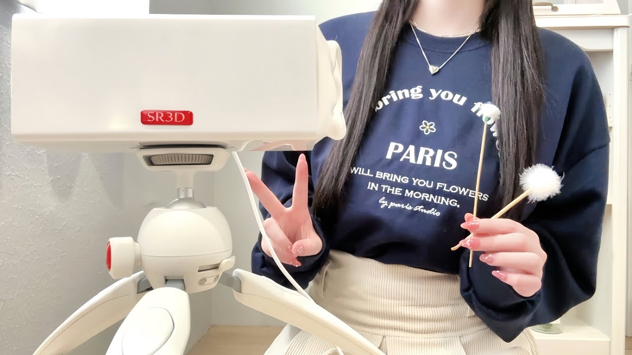 ASMR￤SR3Dマイクの鼓膜を色々な耳掻きでカリカリ・ツンツン☝🏻‎💙【耐久30分！】