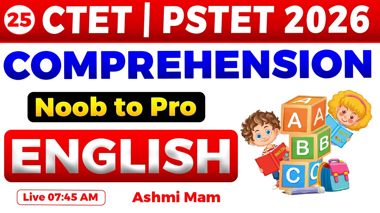 Day 25 📖 40 Days • 40 Passages | CTET • PSTET 2026 English 🔥 Noob to Pro Series by Ashmi Mam 💯