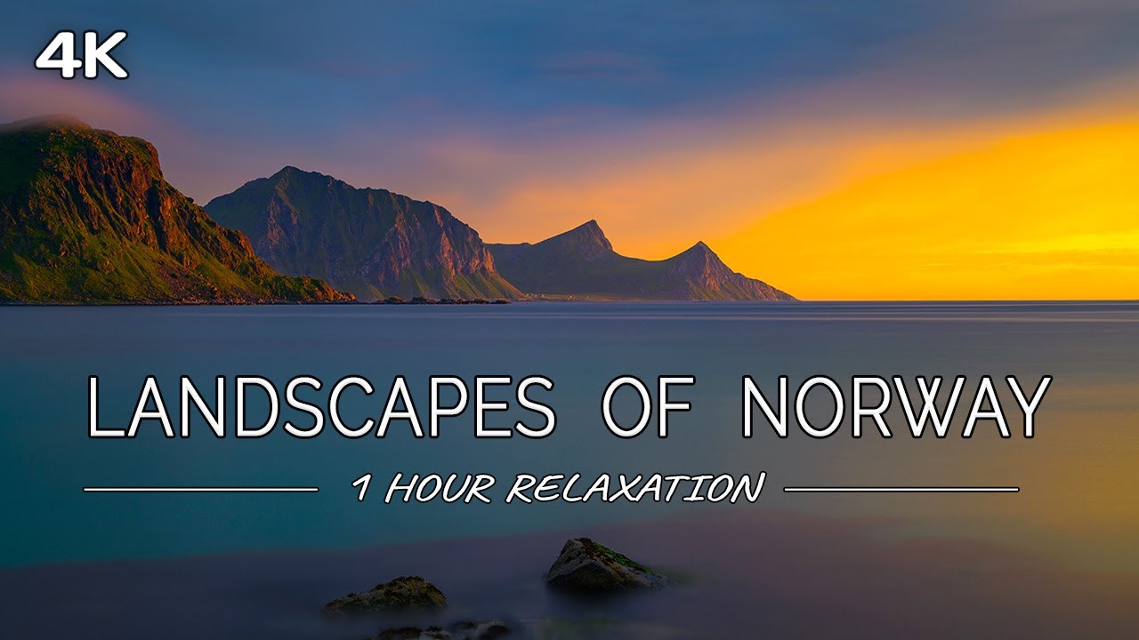 Landscapes of Norway: 1 HOUR of Nordic Sceneries with Relaxing Music (4K UHD Video)