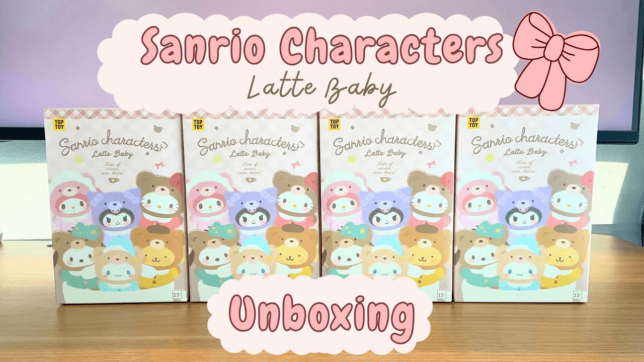 🎀 Sanrio Characters Latte Baby Unboxing ☕️ | Top Toy