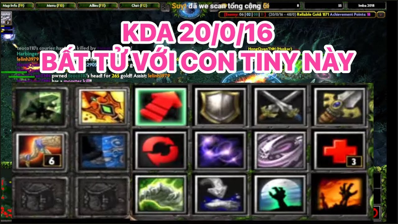Một buổi tối quá nhiều TINY | AoMaCanada | Dota Imba Live #dotaimba #aomacanada #imba