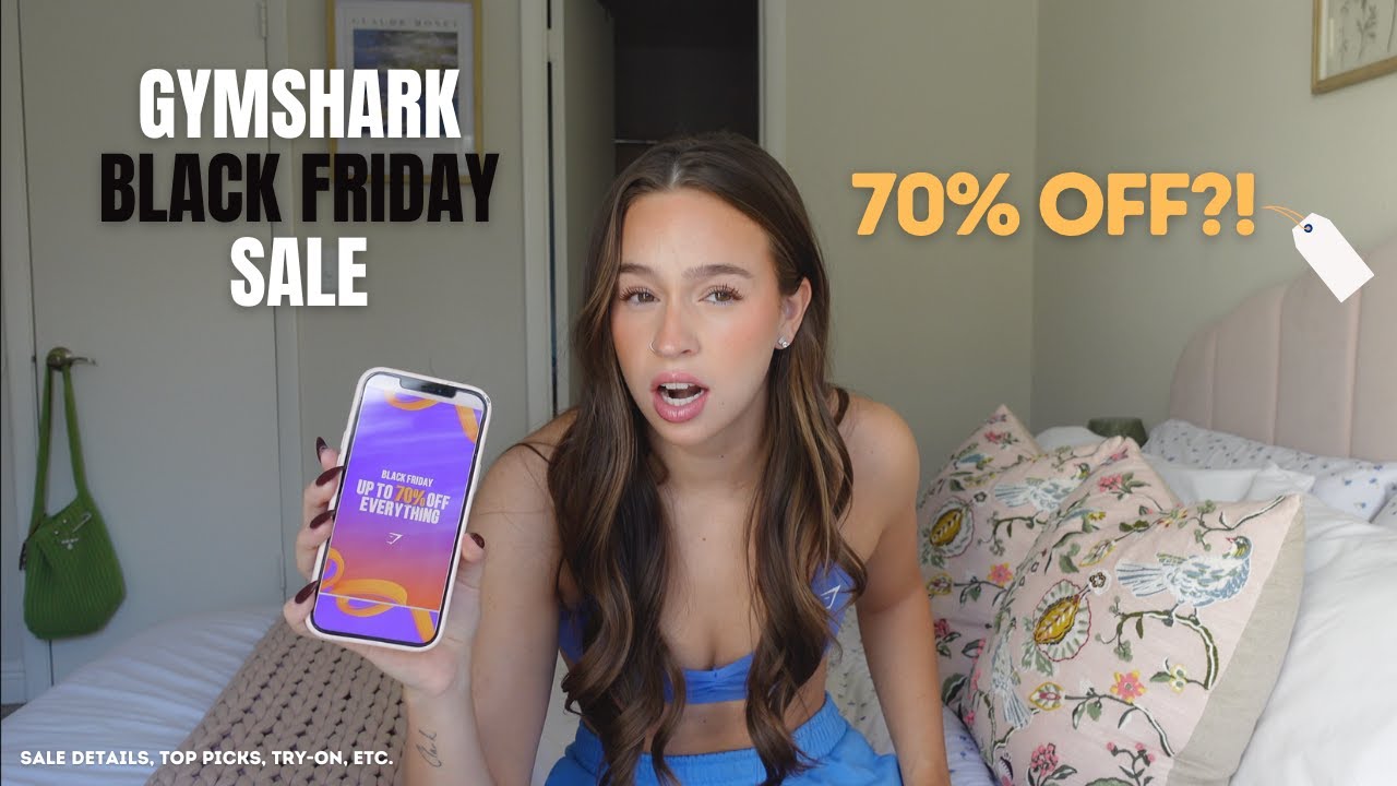 GYMSHARK BLACK FRIDAY SALE 2024 | up to 70% off!!! | sale details, try-ons, my top-picks