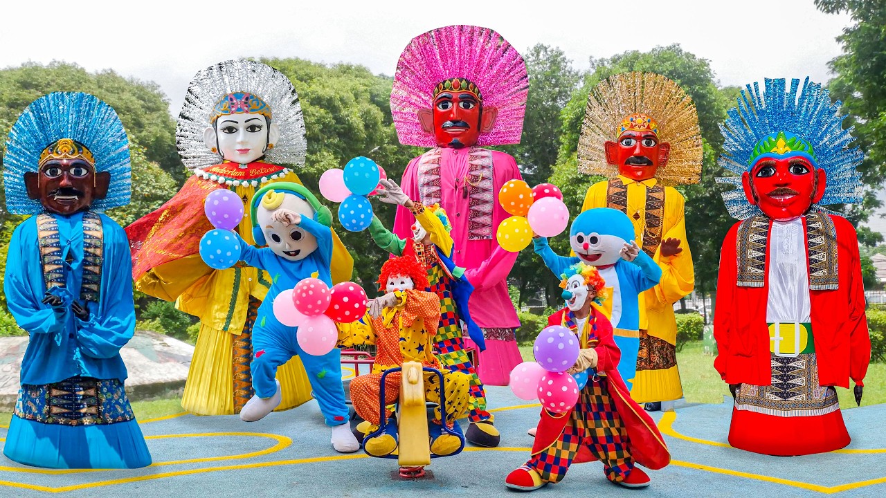 ONDEL ONDEL BADUT BARONGSAI!! LAGU ONDEL-ONDEL,BALONKU ADA LIMA