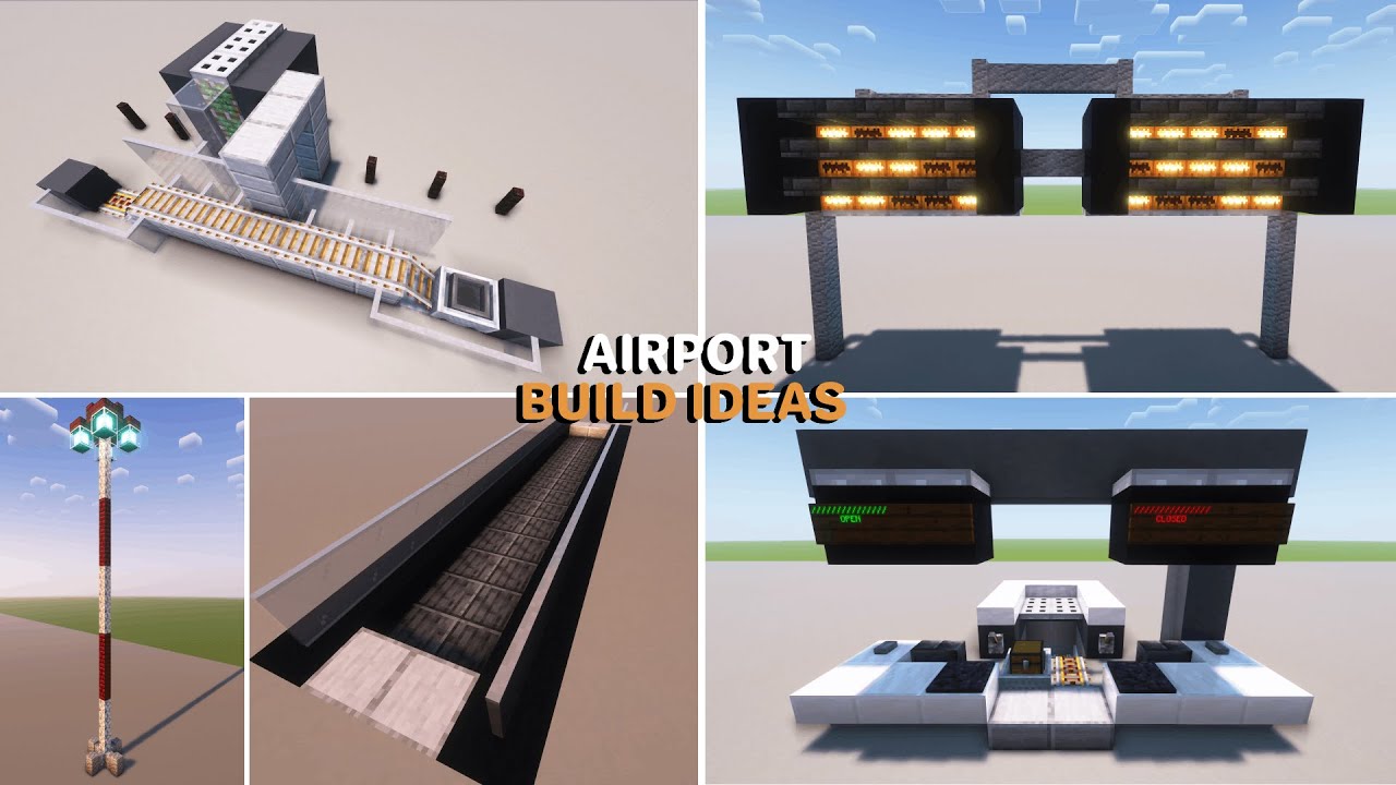 MINECRAFT - Airport Build Hacks/Ideas you Need!