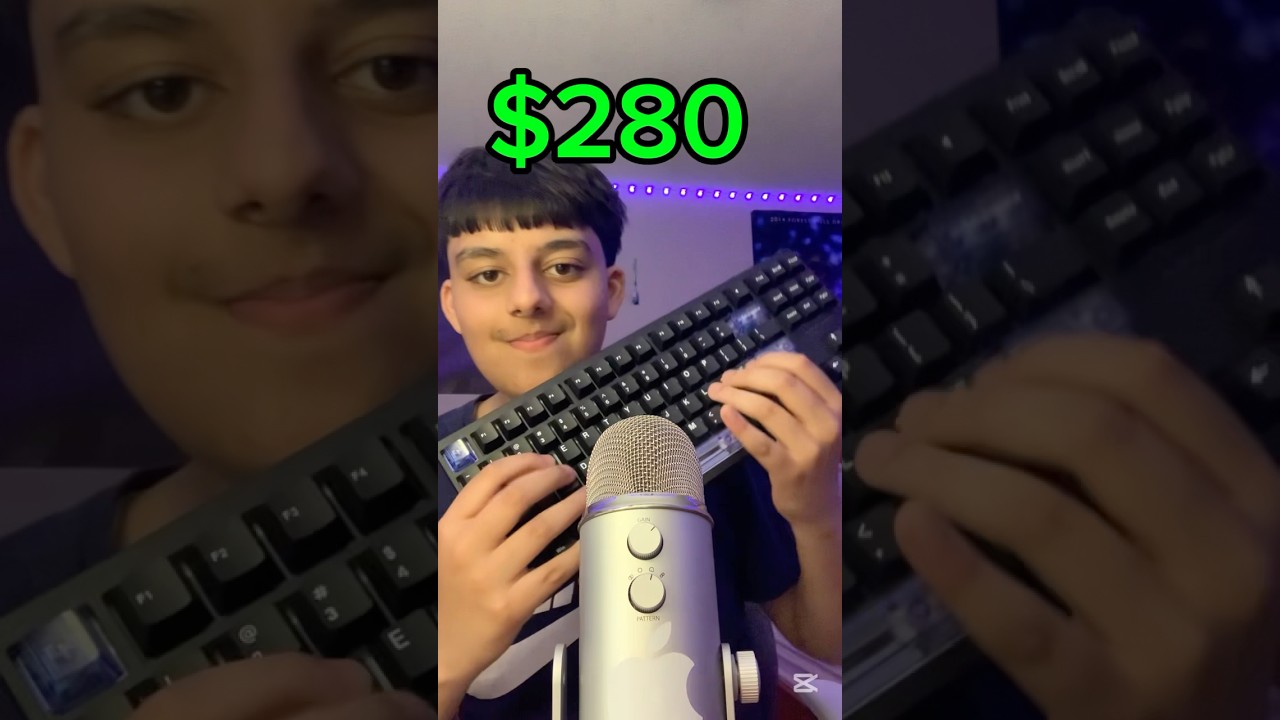 ASMR but Keyboards Get More Expensive 💰        #asmr #triggersforsleep #relax