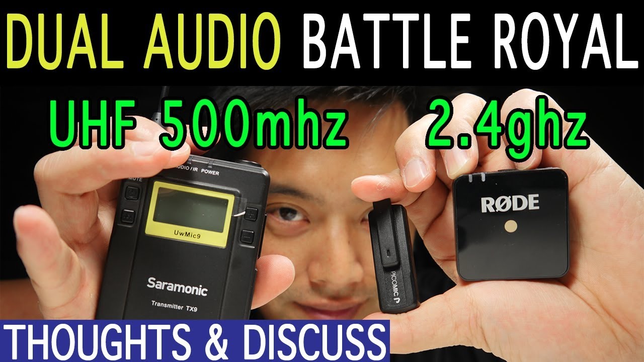 2.4ghz vs UHF | Budget Dual Channel Audio | RØDE vs PicoMic vs Saramonic Uwmic9 |