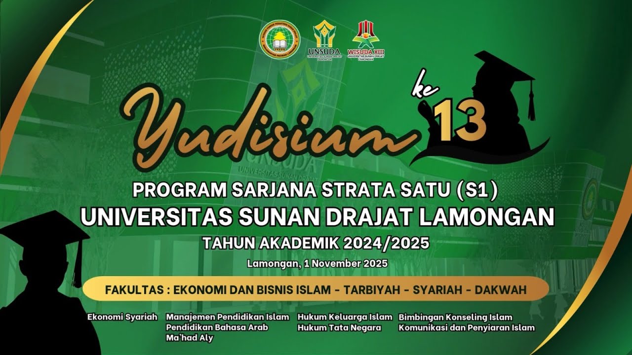 YUDISIUM SARJANA STRATA SATU (S1) UNIVERSITAS SUNAN DRAJAT LAMONGAN TAHUN AKADEMIK 2024/2025