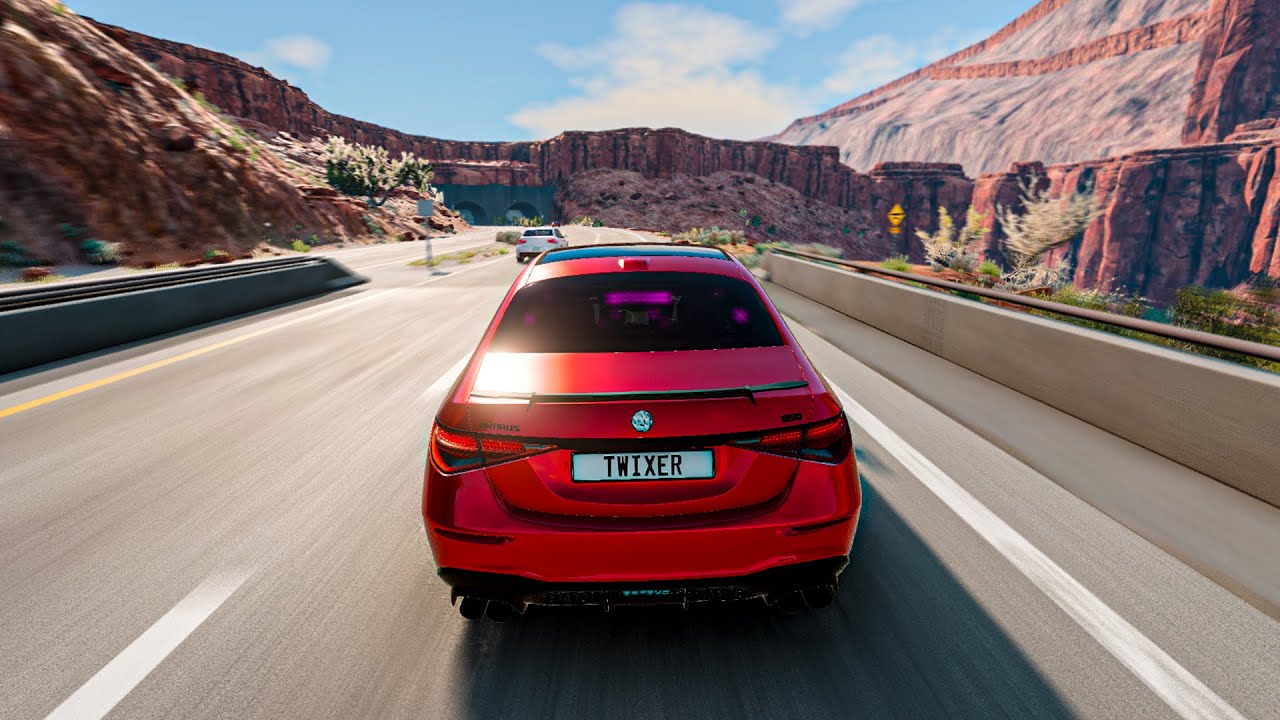 CRASHES and UNSAFE DRIVING on Mercedes-Benz S-Class / Maybach / AMG - BeamNG.Drive