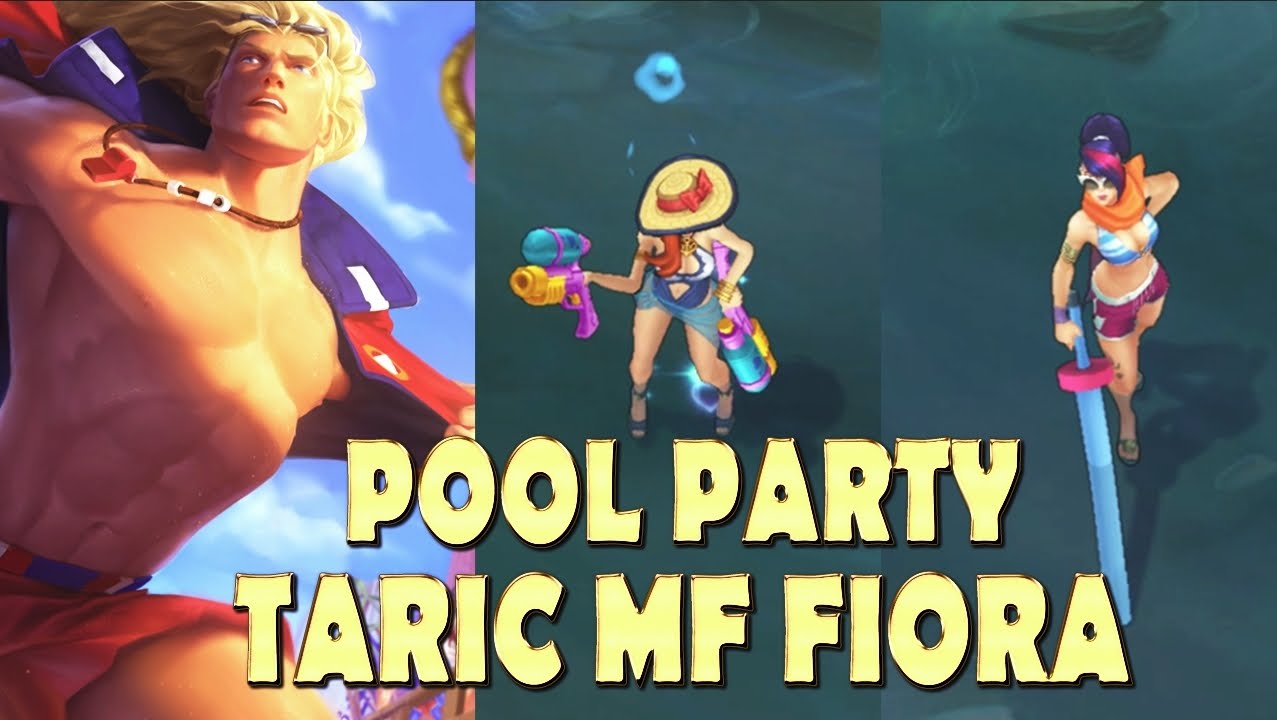 ALL NEW POOL PARTY SKINS 2016 - TARIC, MISS FORTUNE, FIORA (League of Legends)