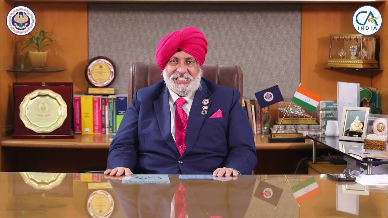 CA. Charanjot Singh Nanda, President and CA. Prasanna Kumar D, Vice President on 77th CA DAY
