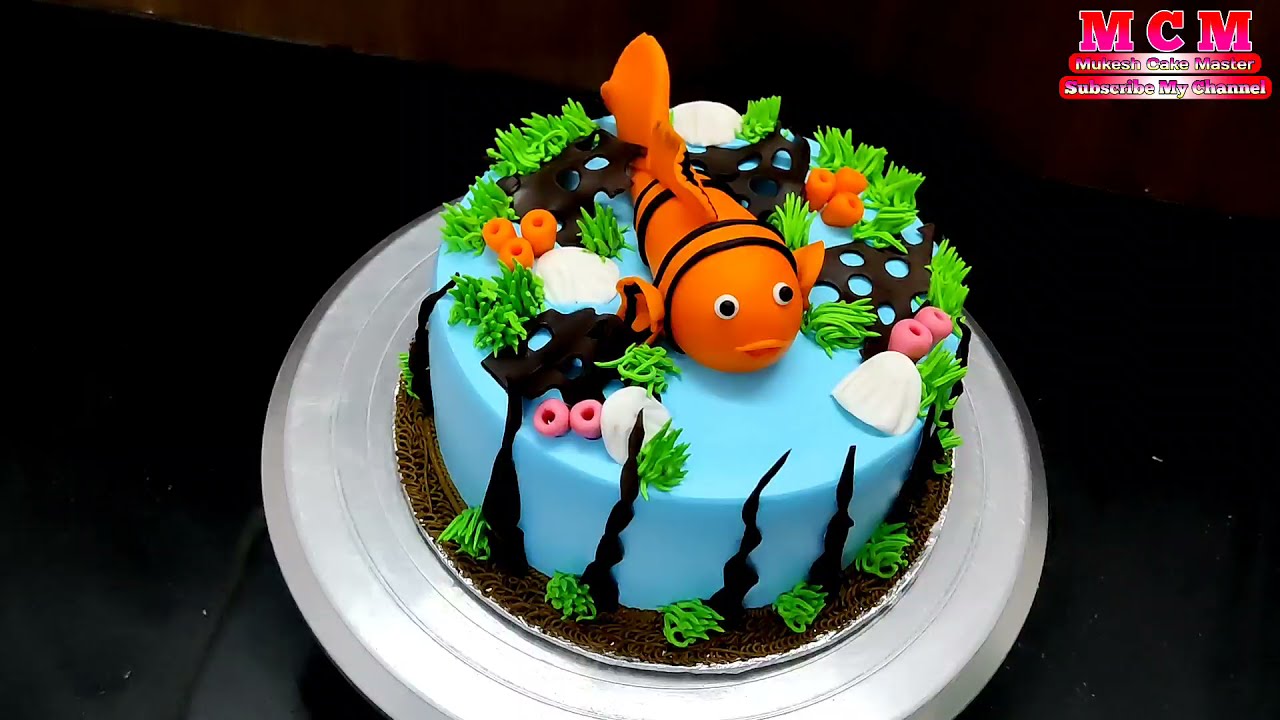 Fish Cake Design | Birth Day Cake | Mukesh Cake Master