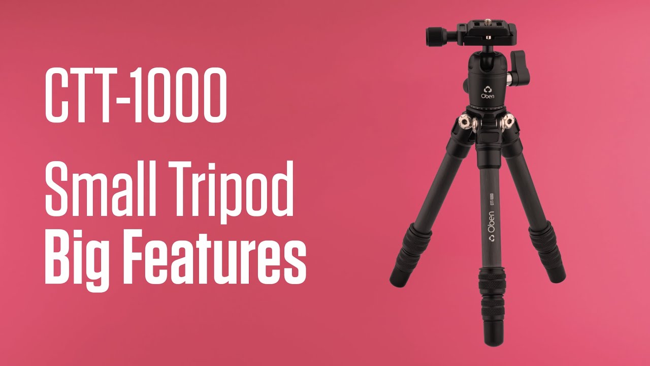 The Oben Tabletop Tripod: Small Tripod, BIG Features