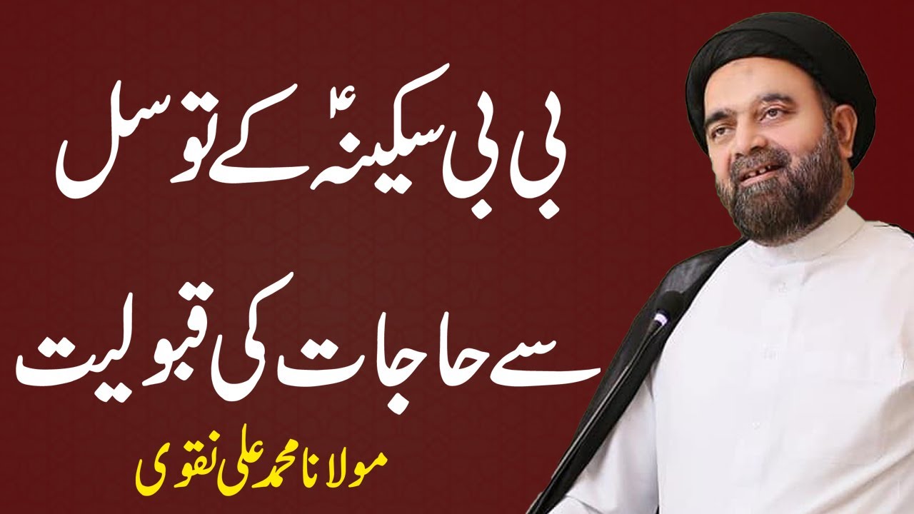 BIBI Sakina Kay Tawasul Say Hajaat Ki Qaboliyat   Maulana Muhammad Ali Naqvi