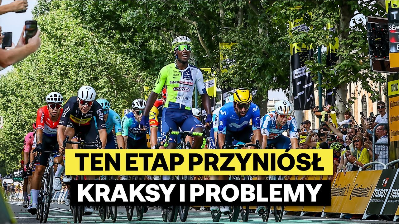 Biniam Girmay po raz TRZECI | Tour de France 2024 - skrót 12. etapu