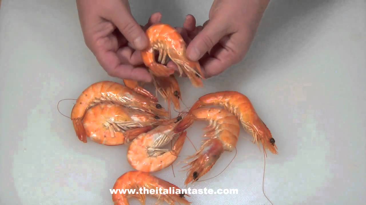video pulire le mazzancolle