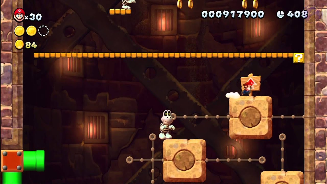 Layer-Cake Desert - Stoneslide Tower [New Super Mario Bros Wii U]