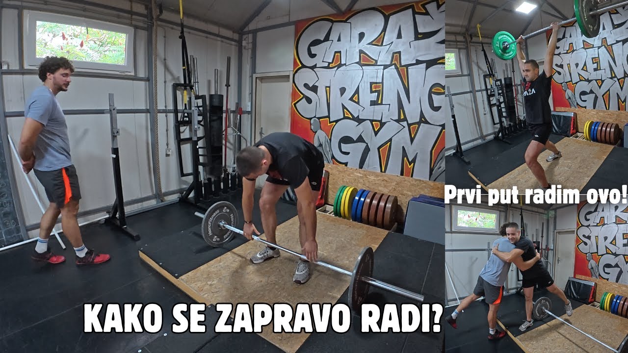 Kako se PRAVILNO Radi NABAČAJ i IZBAČAJ (Clean & Jerk) - Olimpijsko Dizanje u GARAŽA GYM-u