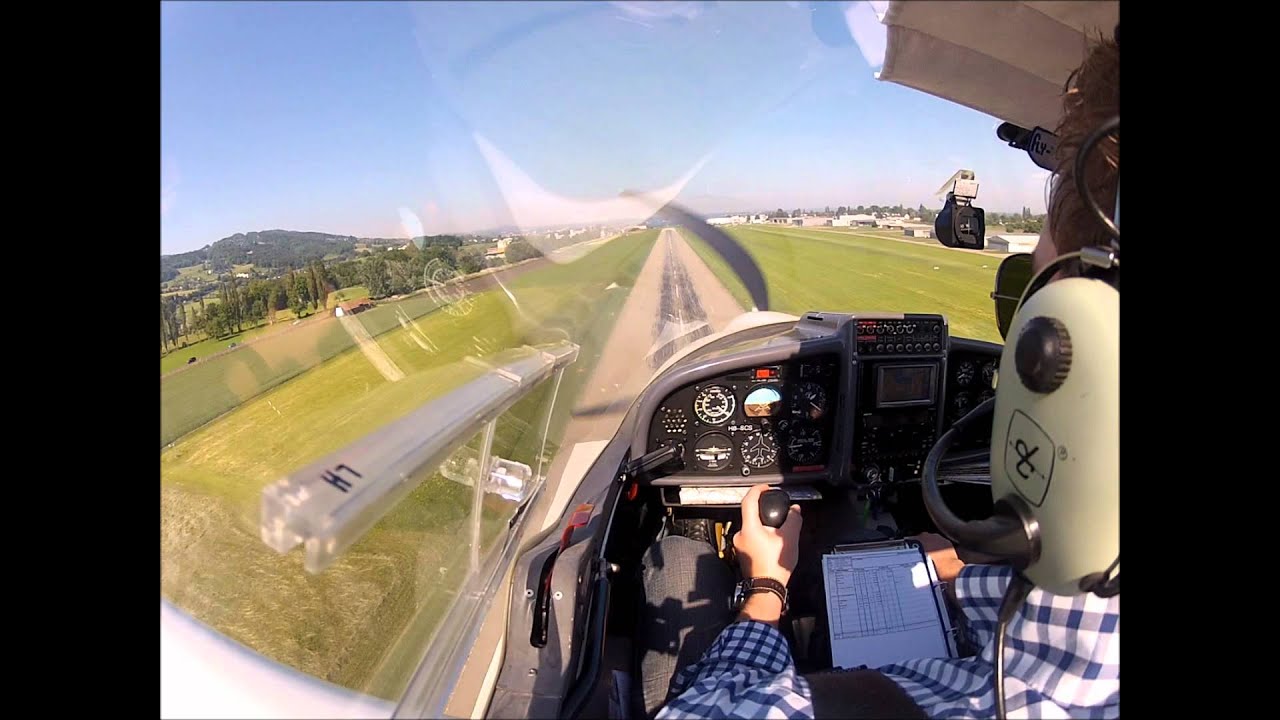 Landung in St.Gallen Altenrhein LSZR RW28