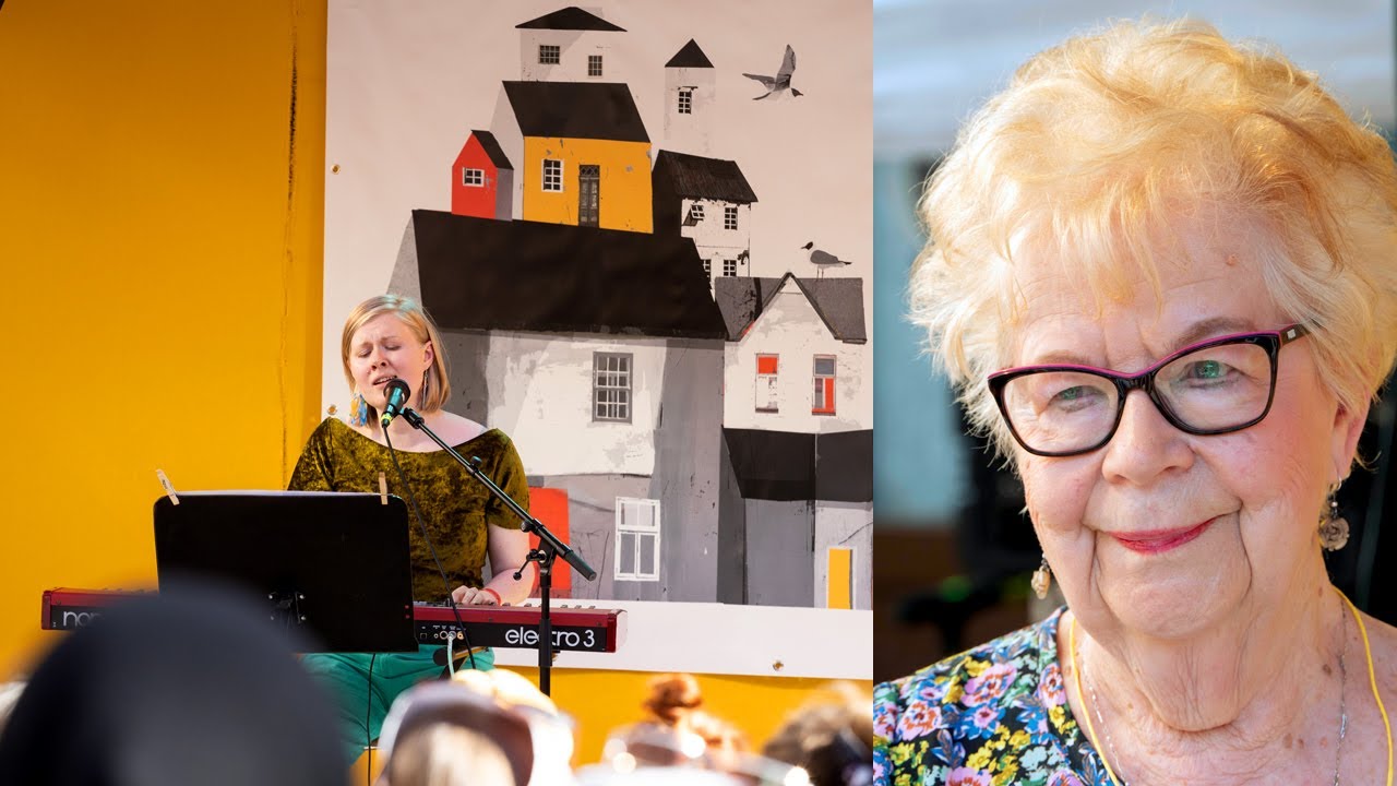 Kielo Kärkkäinen & Marja-Leena Mikkola 2022 Annikin Runofestivaaleilla