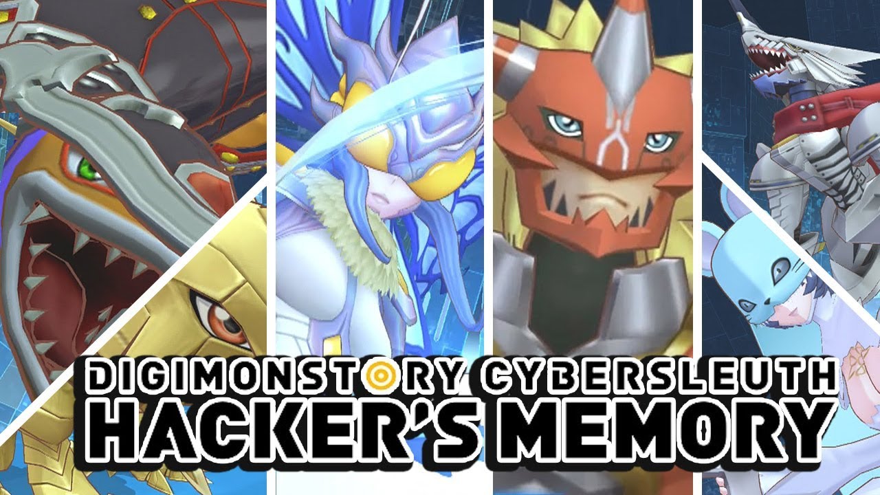 Digimon Story : Cyber Sleuth Hacker's Memory - All Champion Digimon Special Attacks & Victory Poses!
