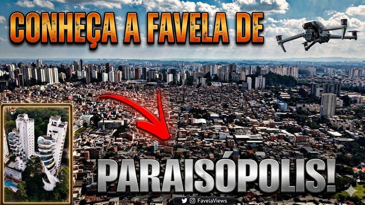 FAVELA de Paraisópolis SP e Edifício PENTHOUSE do luxo a decadência!