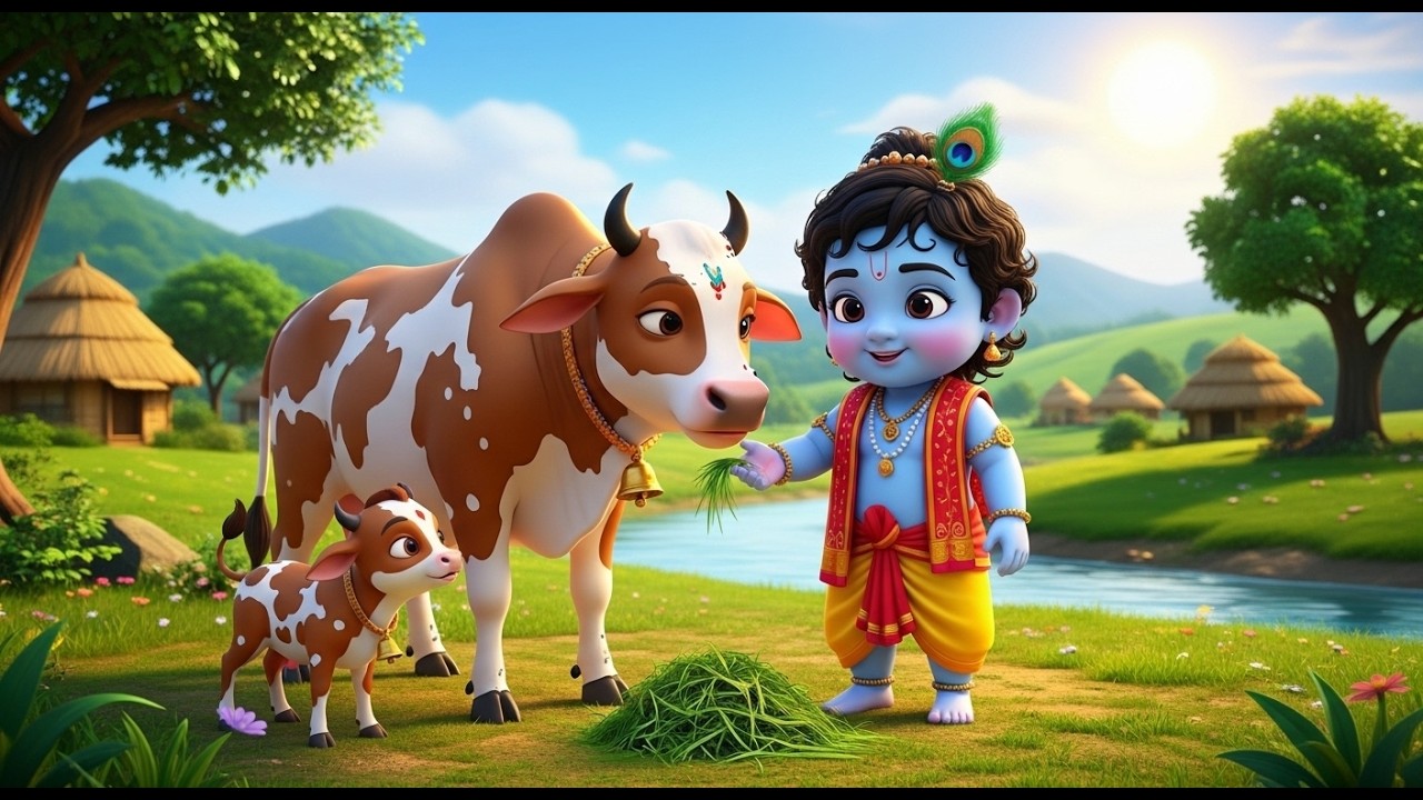 छोटी छोटी गैया छोटे छोटे ग्वाल। Choti Choti Gaiya Chote Chote Gwal। #kanha #krishna #krishnabhajan