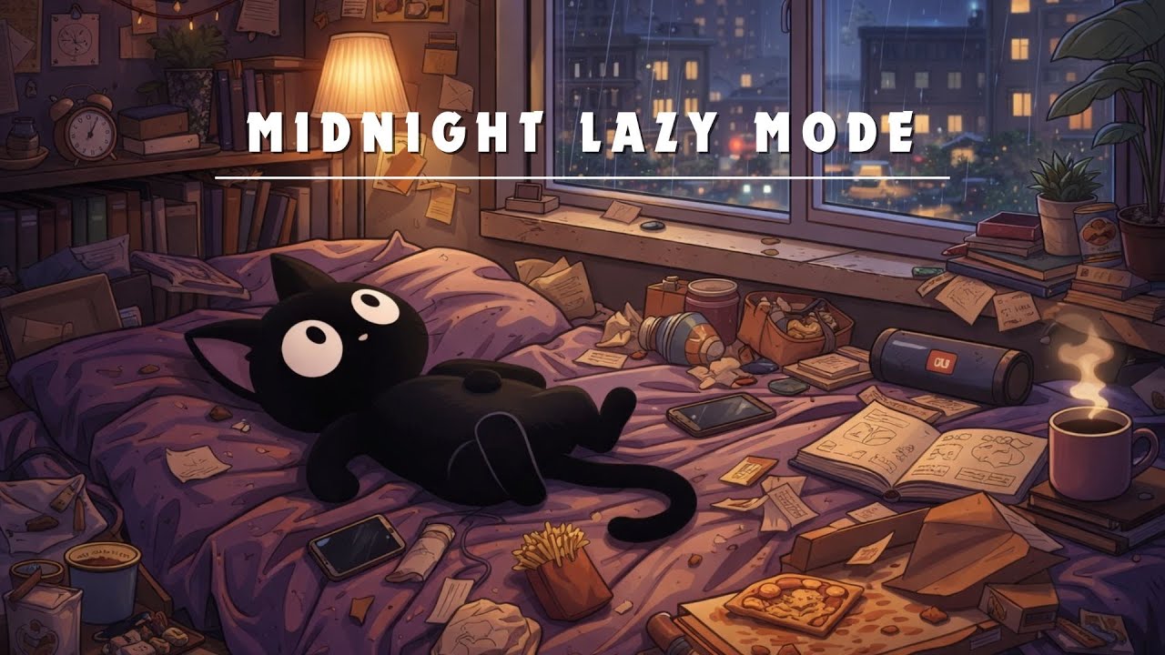 Midnight Lazy Mode 😴 Cozy Lofi Beats for Deep Sleep & Late Night Relaxation