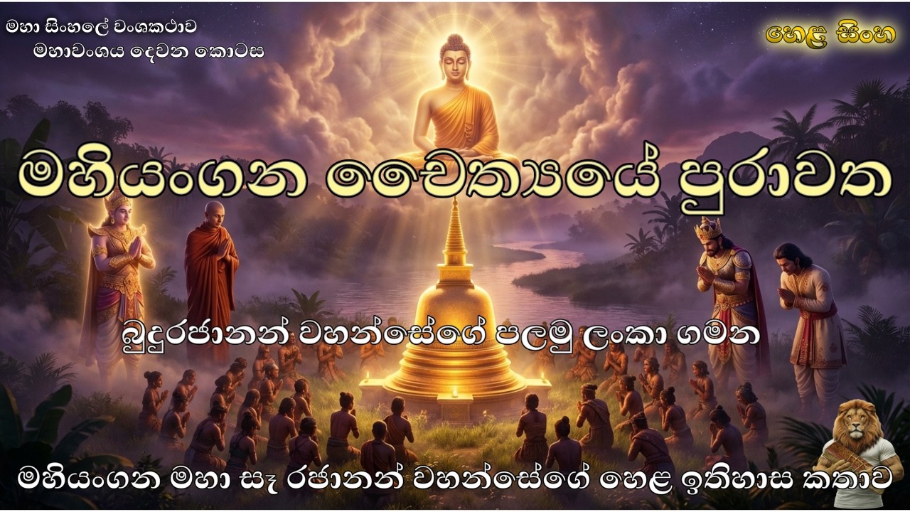 මහියංගන චෛත්‍යයේ පුරාවත | First Visit of Lord Buddha  මහාවංශය 02