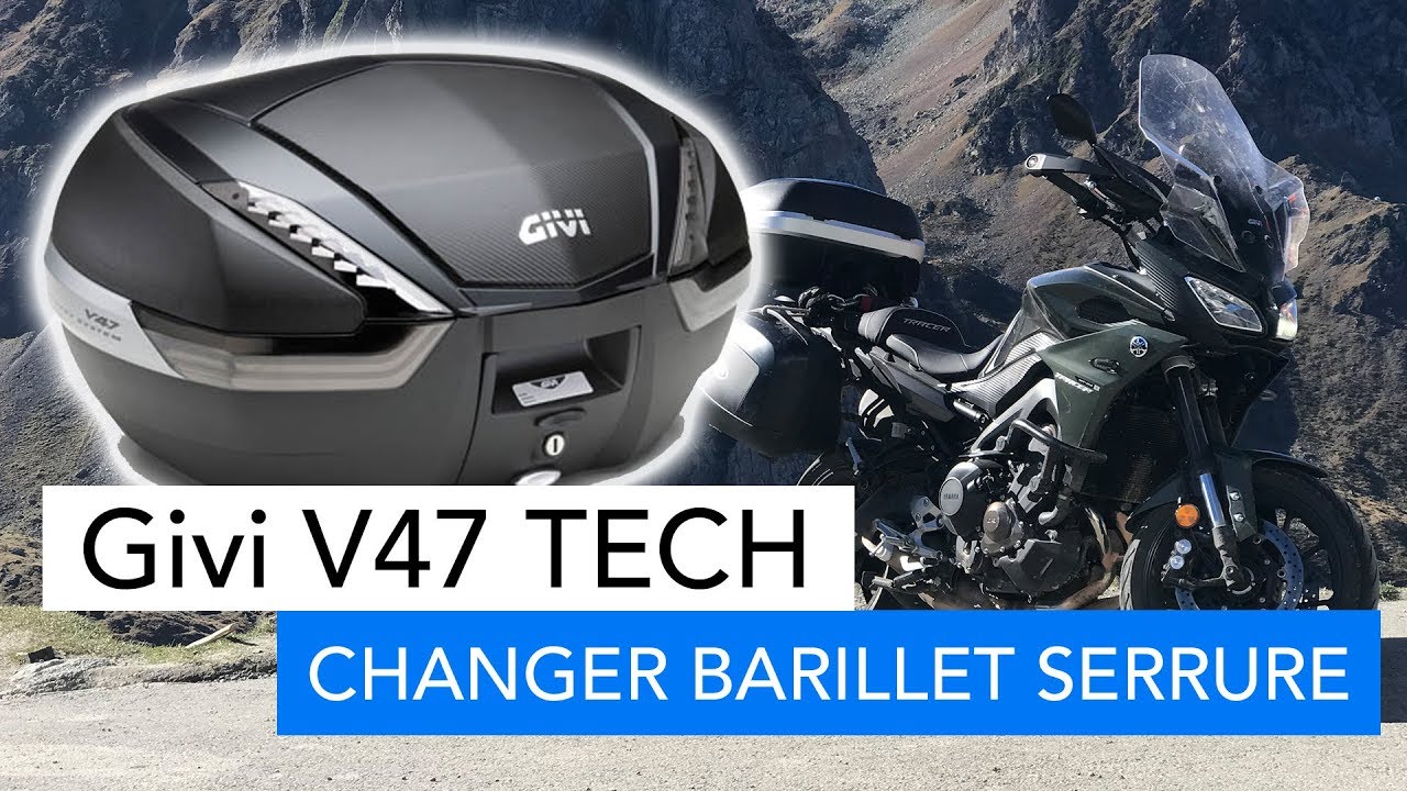 Givi V47 Tech - Changer un barillet de serrure top case