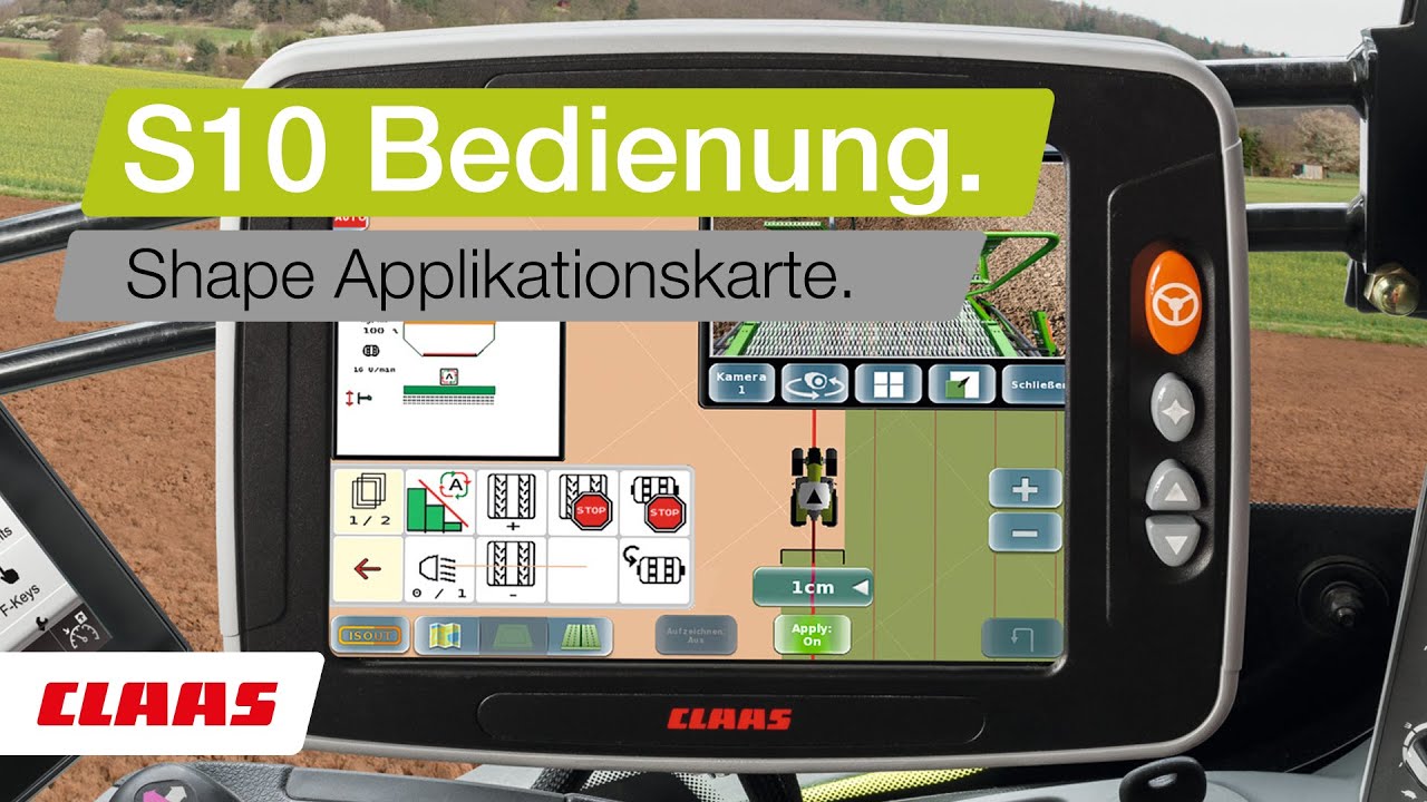 S10 Bedienung | Shape Applikationskarte