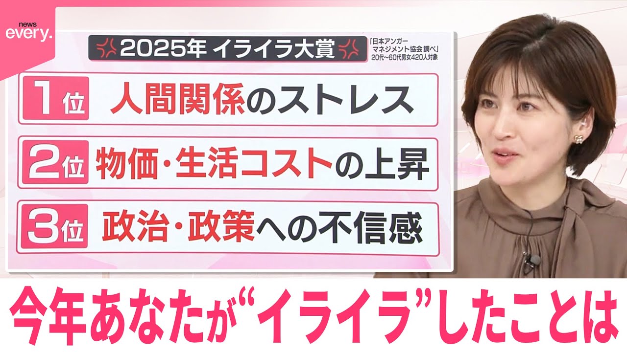 【なるほどッ！】今年あなたが“イライラ”したことは