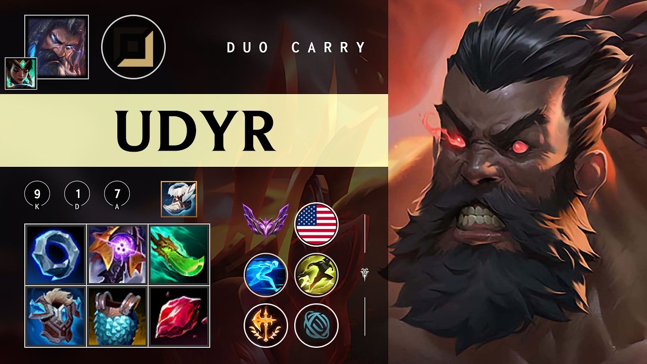 Udyr Carry vs Ziggs - NA Master Patch 26.04