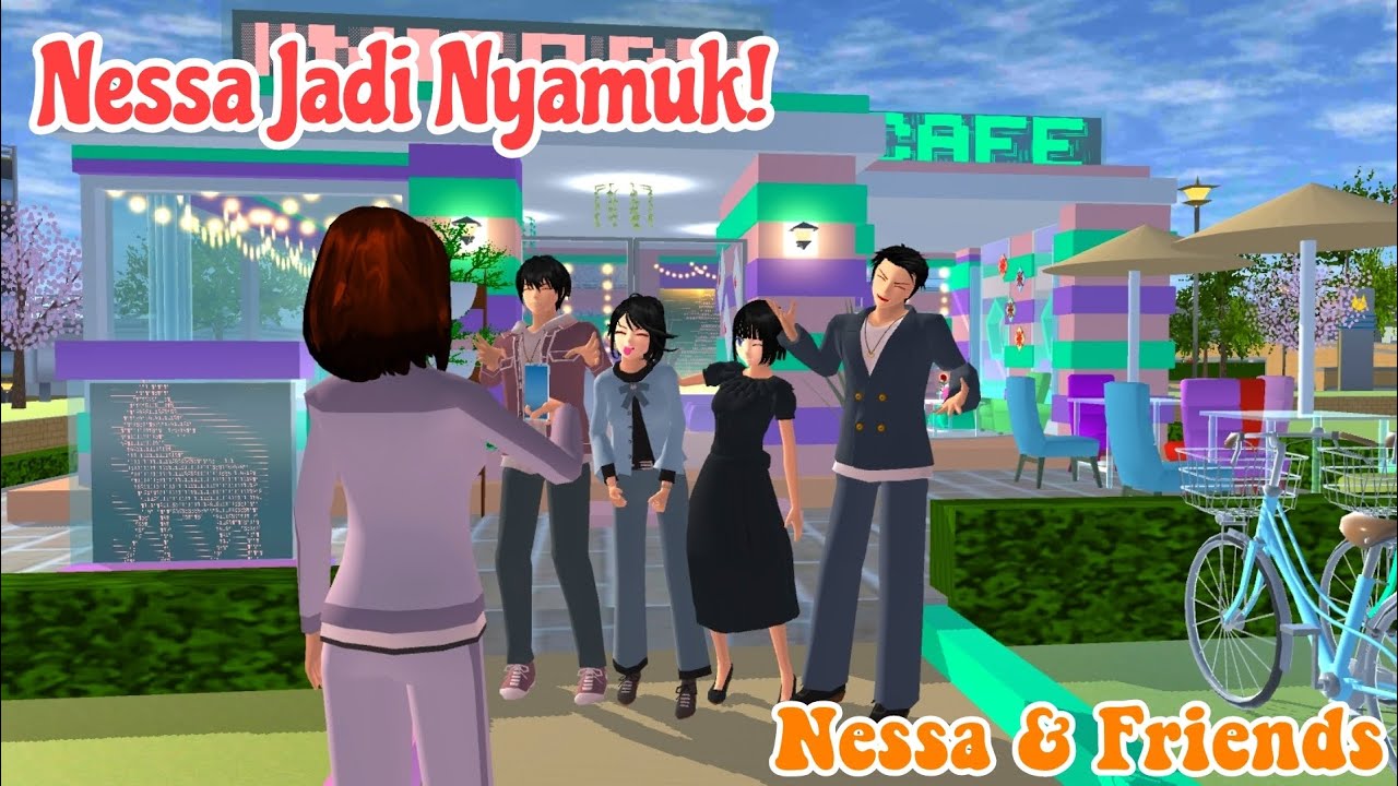 || Nessa Jadi Nyamuk || Nessa & Friends || Drama Sakura School Simulator ||