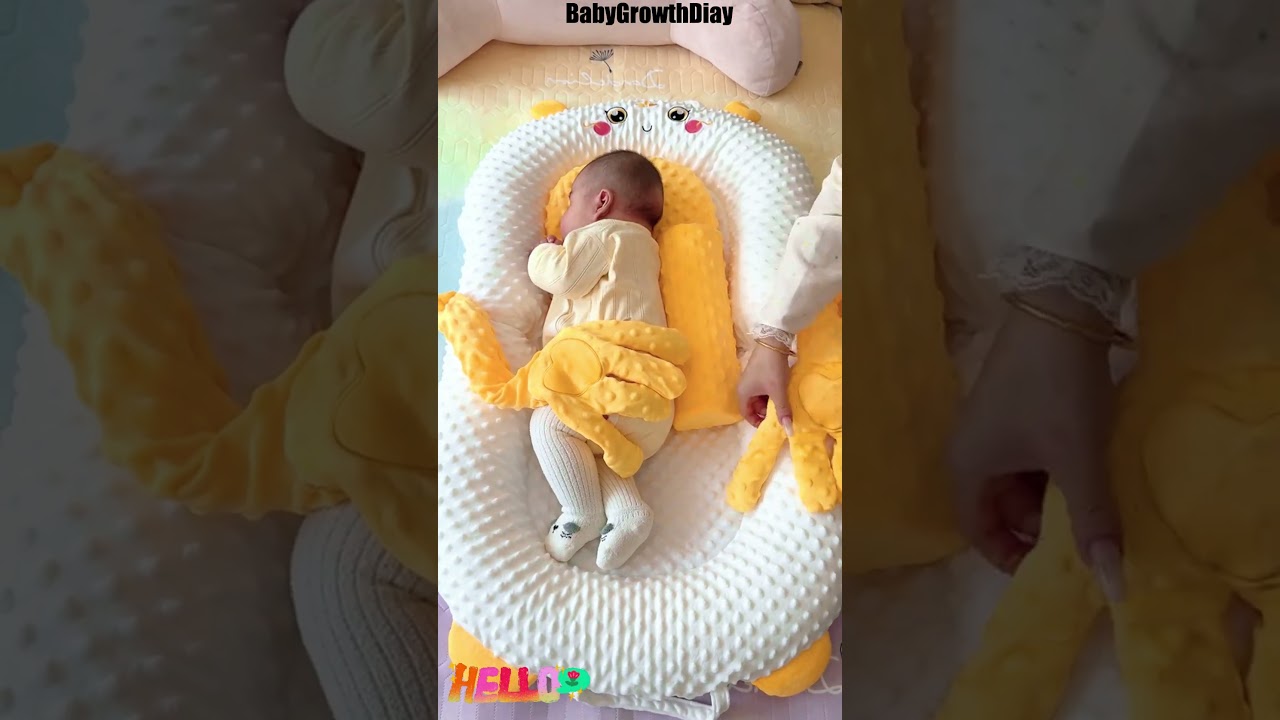 How Do I Keep My Baby Safe While Sleeping? Baby Anti Roll Sleep Support!#Shorts