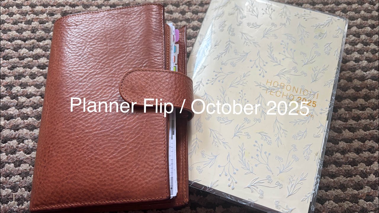 Planner Flips / Hobonichi Cousin and Gillio Compagna /October 2025 // Pink Planner Girl