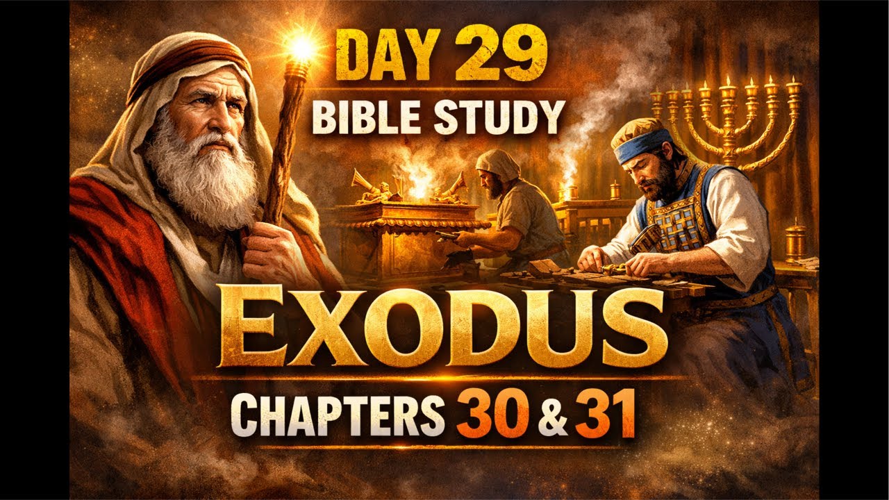 DAY 29 OF OUR BIBLE STUDY EXODUS 30&31 CHAPTERS #wordofgod #biblestudy #biblemessage #bible #jesus