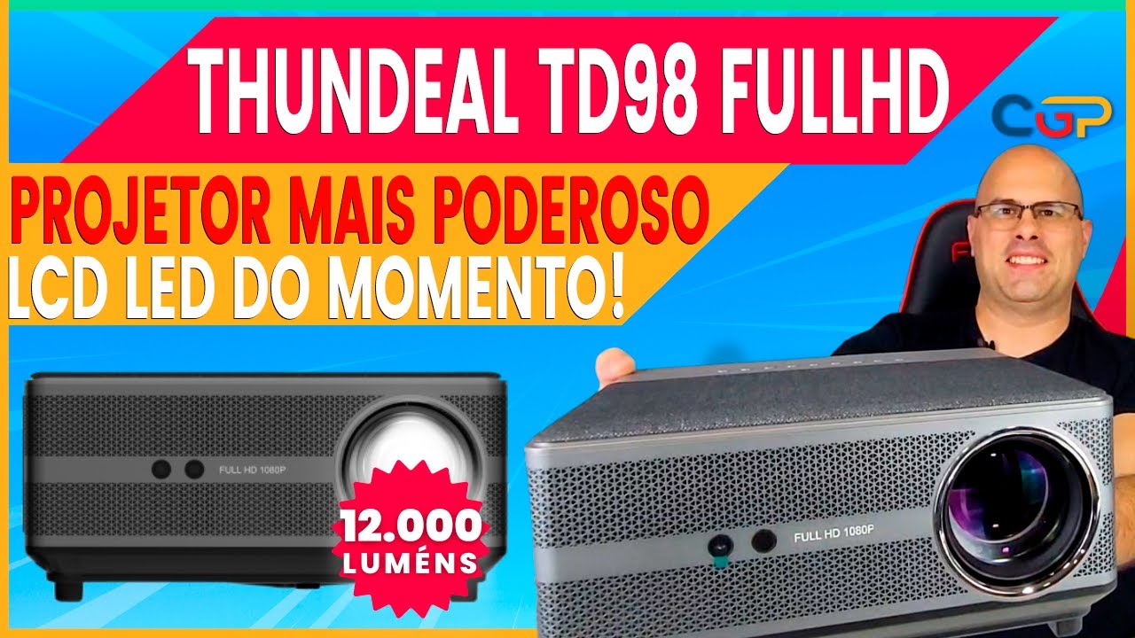 PROJETOR THUNDEAL TD98 SUPER! MUITO POTÊNCIA QUALIDADE EM UM PROJETOR LCD LED. SERÁ MESMO? Geek263