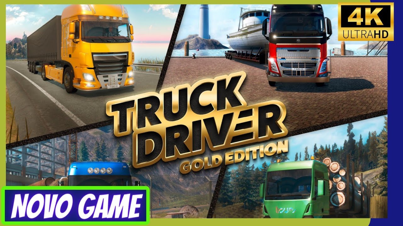 Truck Driver Gold Edition O Início + Primeiras Impressões com Gameplay de Logitech G29 -  4K 60fps