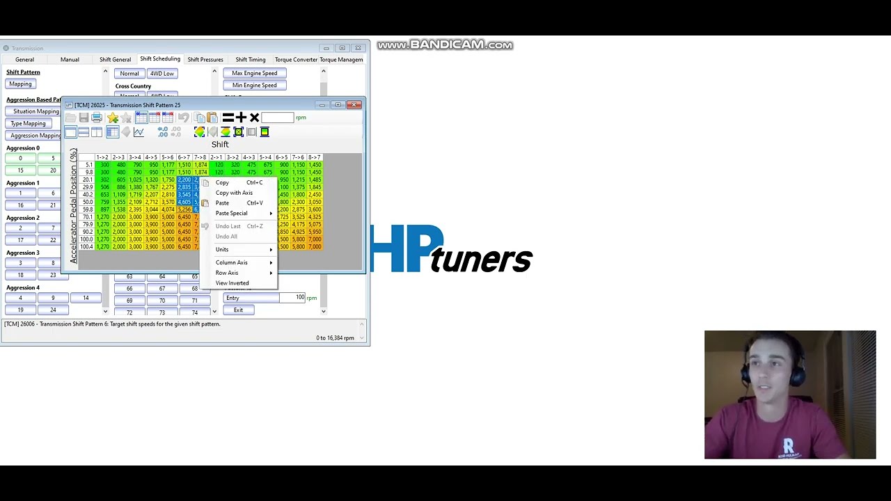 Changing Shift Scheduling on Dodge 8-Speed Transmission With HP Tuners