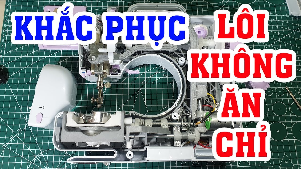 Hướng dẫn sửa lỗi máy khâu mini FHSM 505 bỏ mũi không ăn chỉ