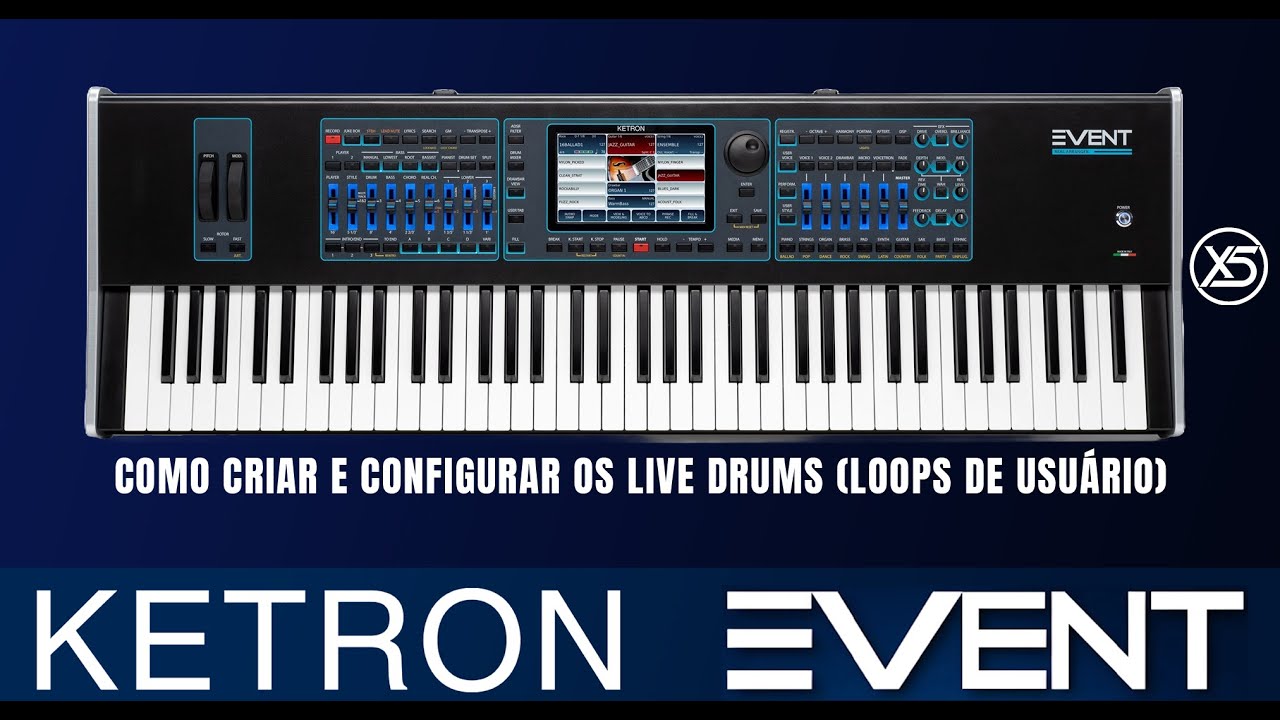 COMO CRIAR OS LIVE DRUMS (LOOPS DE USUÁRIO NO KETRON EVENT)