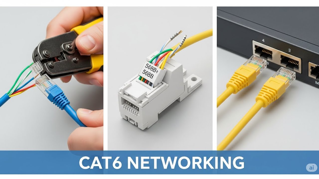 RJ45 use Stander color code Crimping Tool Guide | Keystone Jack vs RJ45 Connector Full Tutorial.