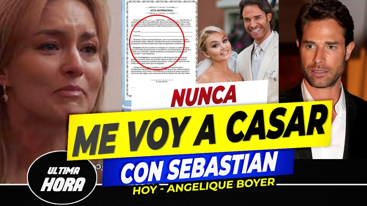 😱❌Angelique Boyer asegura que 𝗝𝗔𝗠Á𝗦 habrá boda con Sebastián Rulli!!!🤔este es 𝗘𝗟 𝗩𝗘𝗥𝗗𝗔𝗗𝗘𝗥𝗢 𝗠𝗢𝗧𝗜𝗩𝗢