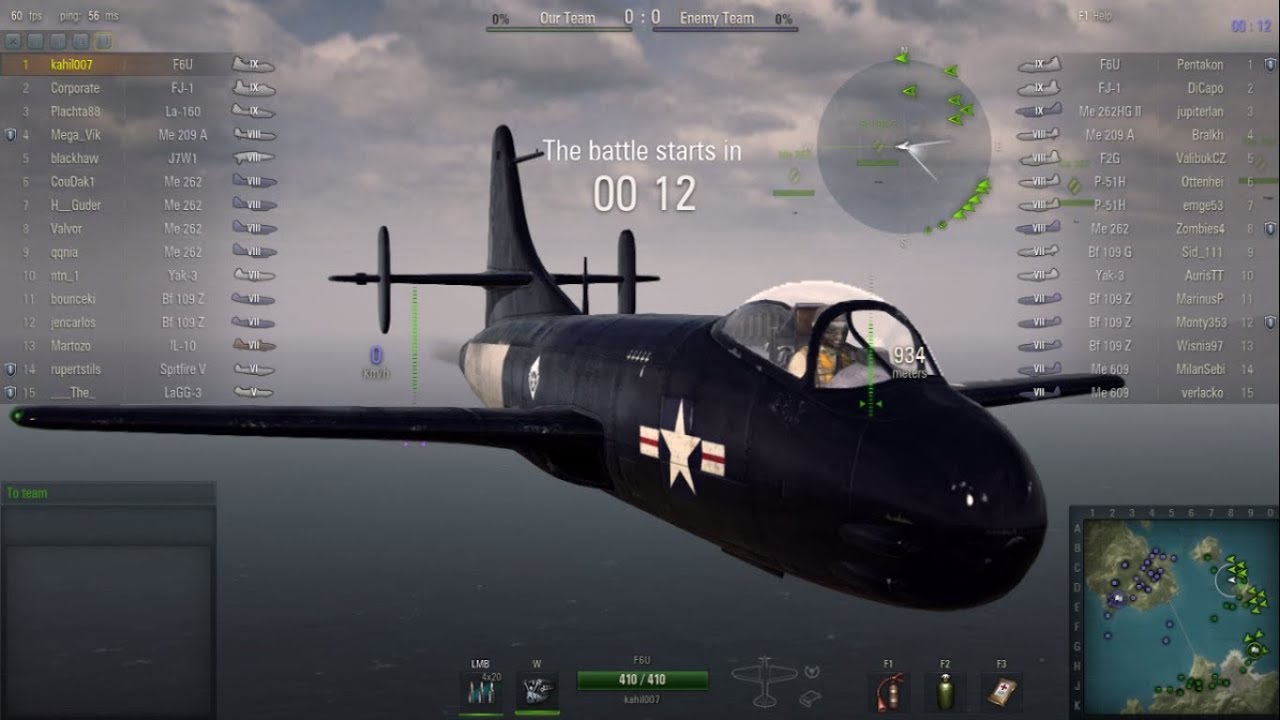 WOWP - Vought F6U Pirate (IX) - ACE and FAIL - (HQ)